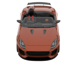 Sport car isolated on transparent background. 3d rendering - illustration png