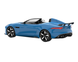 Sport car isolated on transparent background. 3d rendering - illustration png