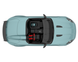 Sport car isolated on transparent background. 3d rendering - illustration png