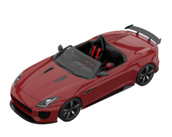 sport auto geïsoleerd Aan transparant achtergrond. 3d renderen - illustratie png