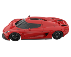 Sport car isolated on transparent background. 3d rendering - illustration png
