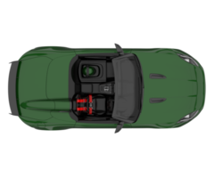 voiture de sport isolée sur fond transparent. rendu 3d - illustration png