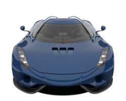 Sport car isolated on transparent background. 3d rendering - illustration png