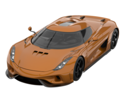 voiture de sport isolée sur fond transparent. rendu 3d - illustration png