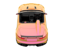 carro esporte isolado em fundo transparente. renderização 3D - ilustração png