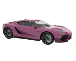 Sport car isolated on transparent background. 3d rendering - illustration png
