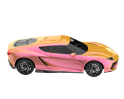 Sport car isolated on transparent background. 3d rendering - illustration png