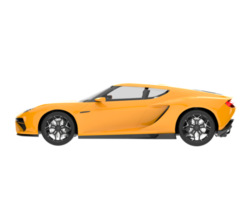 Sport car isolated on transparent background. 3d rendering - illustration png