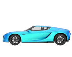 Sport car isolated on transparent background. 3d rendering - illustration png