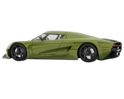 Sport car isolated on transparent background. 3d rendering - illustration png