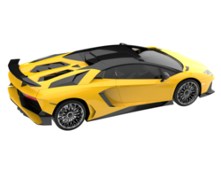 Sport car isolated on transparent background. 3d rendering - illustration png