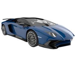 Sport car isolated on transparent background. 3d rendering - illustration png