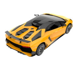 Sport car isolated on transparent background. 3d rendering - illustration png