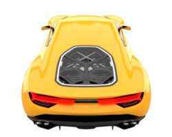 Sport car isolated on transparent background. 3d rendering - illustration png