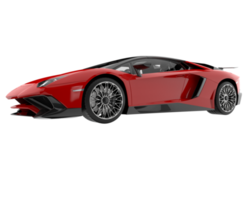 Sport car isolated on transparent background. 3d rendering - illustration png