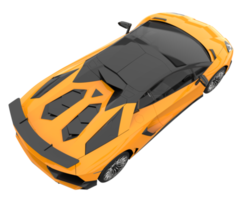 Sport car isolated on transparent background. 3d rendering - illustration png