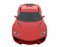 voiture de sport isolée sur fond transparent. rendu 3d - illustration png