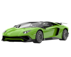 Sport car isolated on transparent background. 3d rendering - illustration png