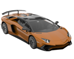 carro esporte isolado em fundo transparente. renderização 3D - ilustração png