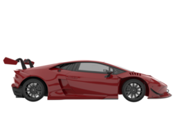 carro esporte isolado em fundo transparente. renderização 3D - ilustração png