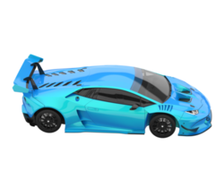 Sport car isolated on transparent background. 3d rendering - illustration png