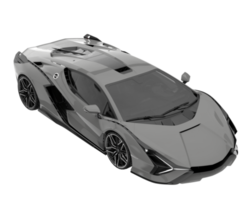 Sport car isolated on transparent background. 3d rendering - illustration png