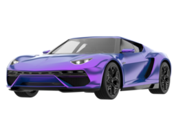 Sport car isolated on transparent background. 3d rendering - illustration png