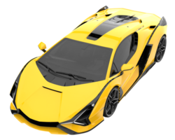 Sport car isolated on transparent background. 3d rendering - illustration png