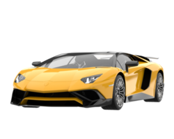 Sport car isolated on transparent background. 3d rendering - illustration png