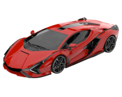 voiture de sport isolée sur fond transparent. rendu 3d - illustration png