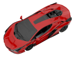 Sport car isolated on transparent background. 3d rendering - illustration png