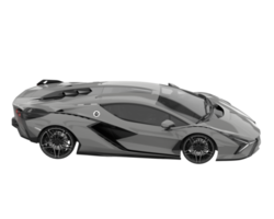 carro esporte isolado em fundo transparente. renderização 3D - ilustração png