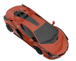 Sport car isolated on transparent background. 3d rendering - illustration png