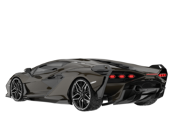 voiture de sport isolée sur fond transparent. rendu 3d - illustration png