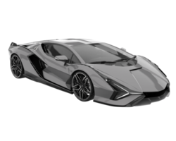 voiture de sport isolée sur fond transparent. rendu 3d - illustration png