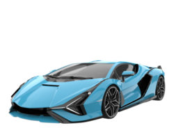 Sport car isolated on transparent background. 3d rendering - illustration png