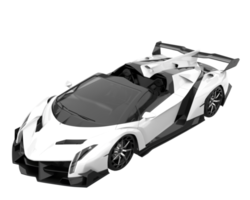 voiture de sport isolée sur fond transparent. rendu 3d - illustration png