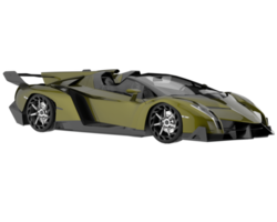 Sport car isolated on transparent background. 3d rendering - illustration png