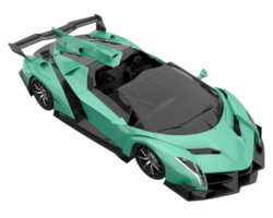 voiture de sport isolée sur fond transparent. rendu 3d - illustration png