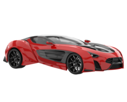 Sport car isolated on transparent background. 3d rendering - illustration png