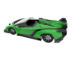 Sport car isolated on transparent background. 3d rendering - illustration png