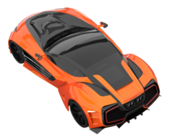 Sport car isolated on transparent background. 3d rendering - illustration png