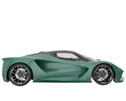 sport auto geïsoleerd Aan transparant achtergrond. 3d renderen - illustratie png