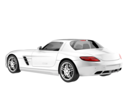 voiture de sport isolée sur fond transparent. rendu 3d - illustration png