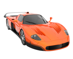 voiture de sport isolée sur fond transparent. rendu 3d - illustration png