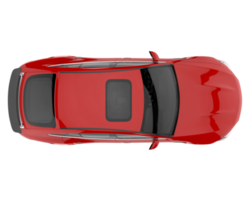 voiture de sport isolée sur fond transparent. rendu 3d - illustration png