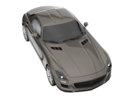 Sport car isolated on transparent background. 3d rendering - illustration png