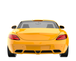 voiture de sport isolée sur fond transparent. rendu 3d - illustration png