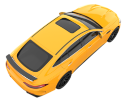 Sport car isolated on transparent background. 3d rendering - illustration png