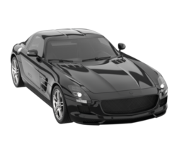 voiture de sport isolée sur fond transparent. rendu 3d - illustration png